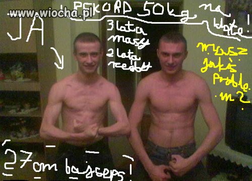 Hahaha Bajceps  Pozdrawaimy koksów haha