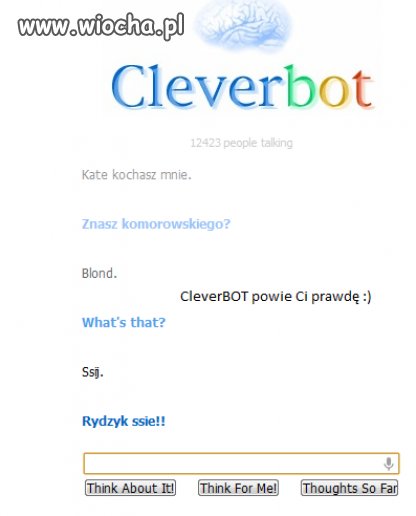 Zabawa z cleverbot 