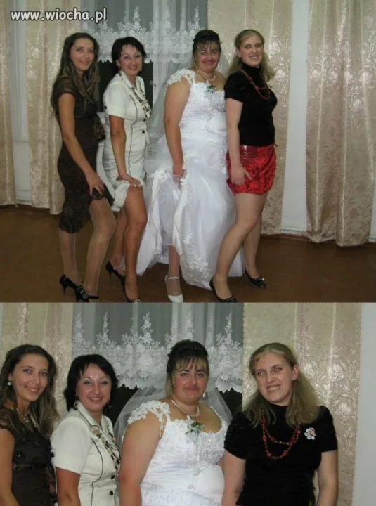 Sliczna panna mloda z wasikiem!!!