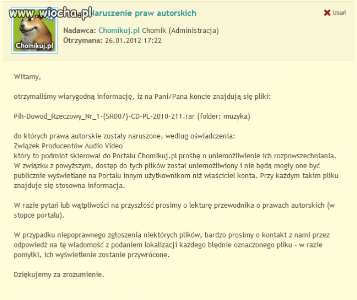 ACTA - ciąg dalszy... obawa?