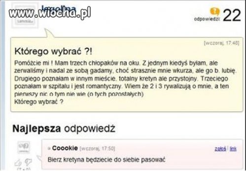 Najtrudniejsze wydają się pytania...