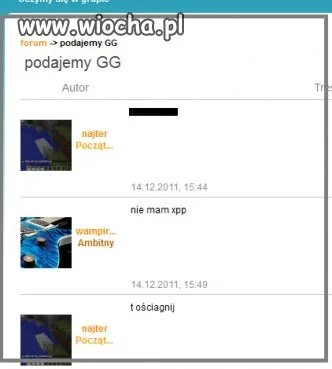 Podajemy GG