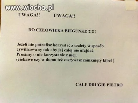 Człowiek biegunka