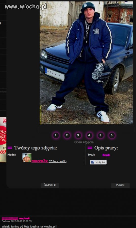 Gangster w rytmie rap przy wypasionej furze!