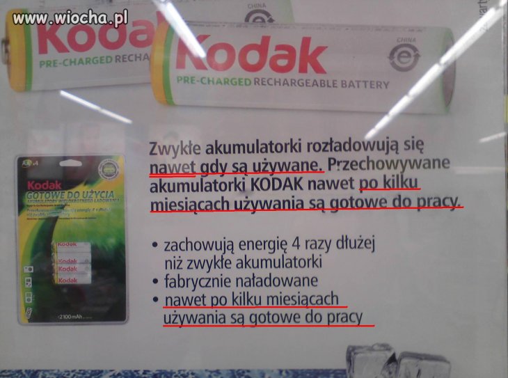 Dowiedziałem się, że akumolatorki rozładowują się 