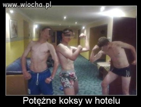 Potężne koksy w hotelu