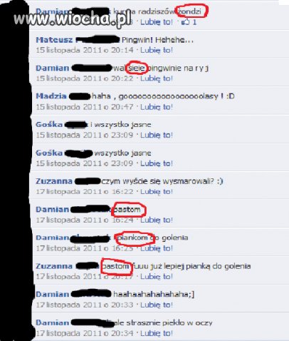 Brak ortografii.