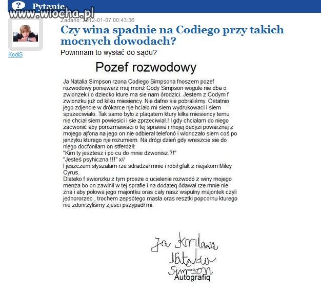 Pozew rozwodowy