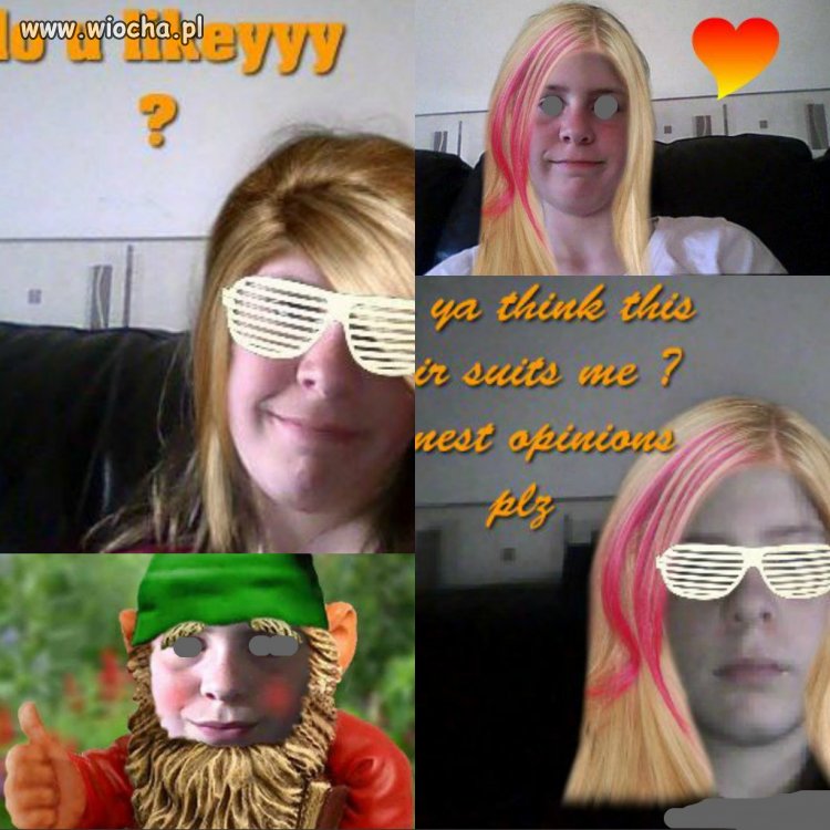 Ale mam fajne włoski i oksy...