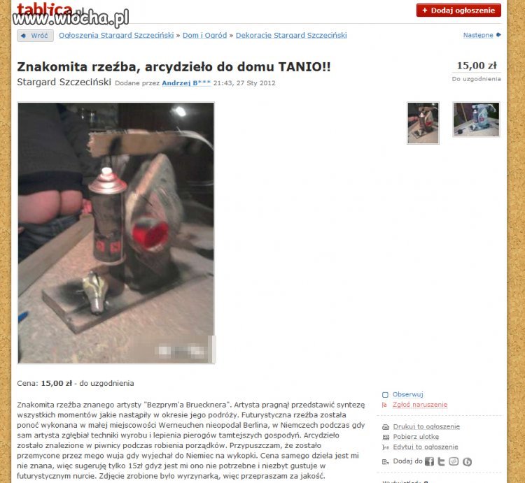 Zdesperowany sprzedawca?