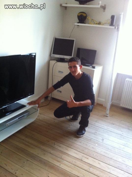 Łaaa podryw na laptopa monitor i telewizor