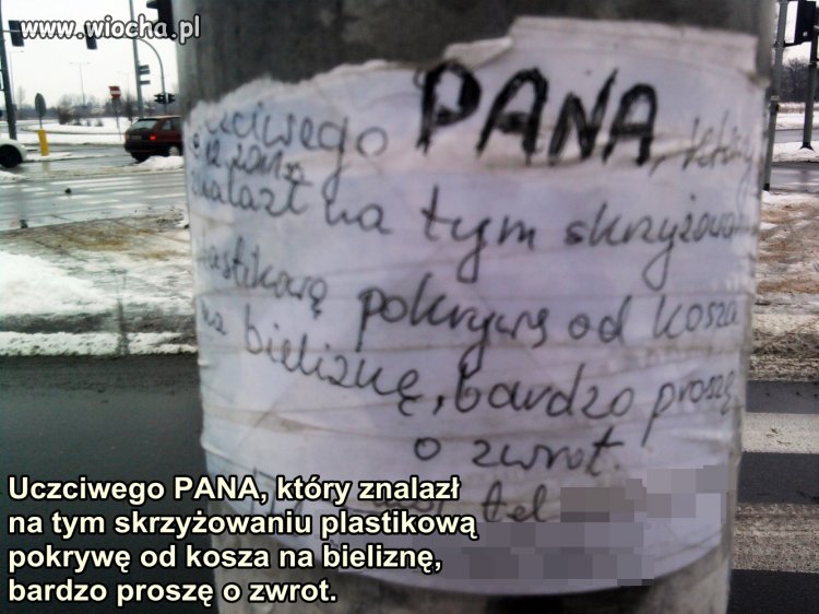 Co ludzie potrafią zgubić na ulicy.