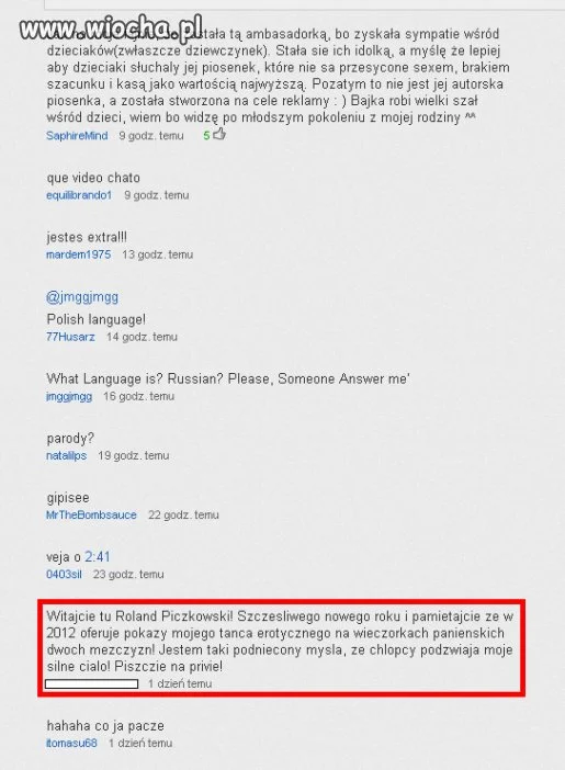 Wiocha na YT