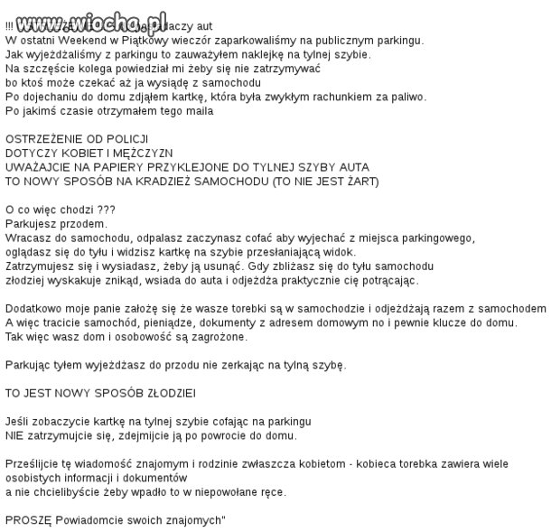 Ostrzeżenie