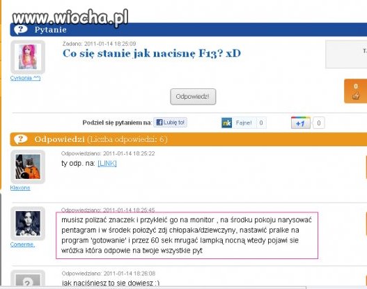 Co się stanie jak nacisne f13?
