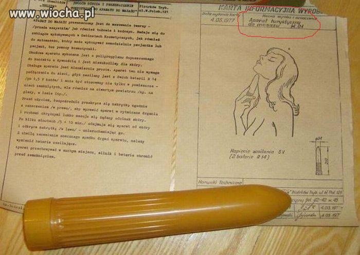 Aparat turystyczny do masażu - kiedyś