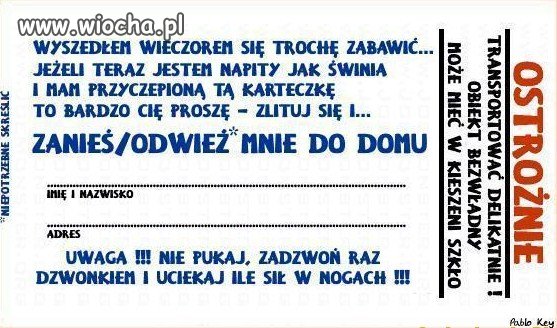 Przydała by się taka karteczka 