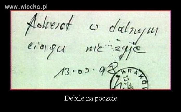 Wiocha na poczcie