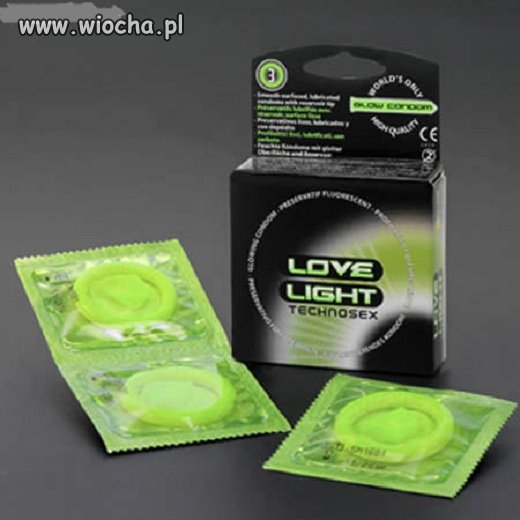 Fluorescencyjne prezerwatywy