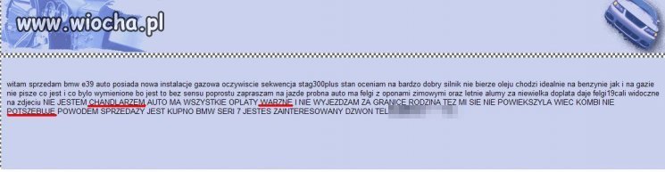 "Chandlarzem" nie jest