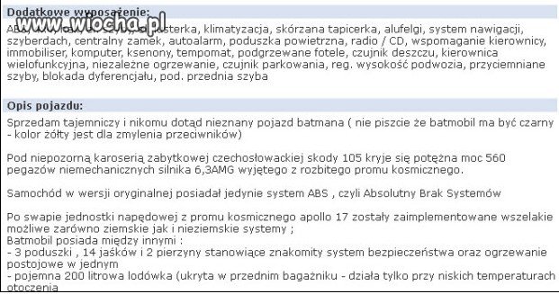 Batmobil...