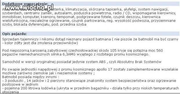 Batmobil...