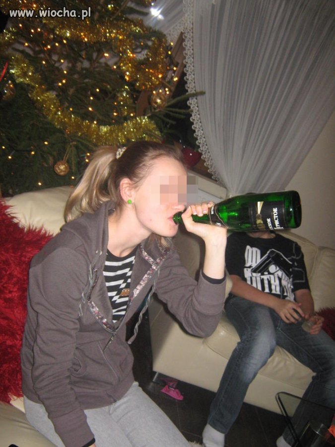 Lans na pustą butelkę 14 latki ...