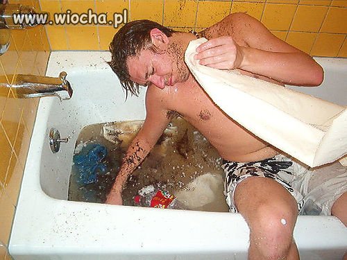 Teraz mu nikt nie powie, że się nie umył 