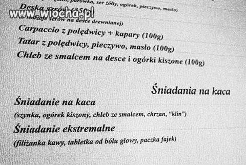 Śniadanie na kaca