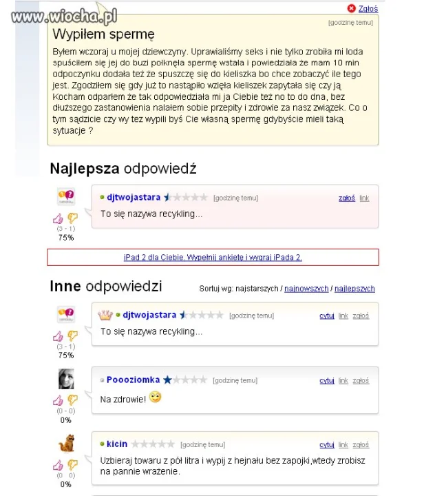 Wypiłem spermę