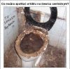 Kibel na jednym z dworców centralnych.