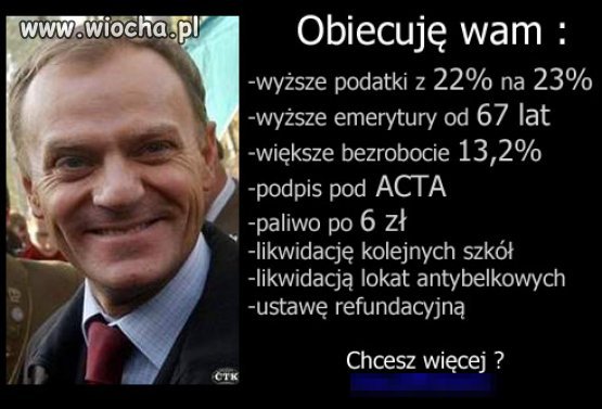 DONALD TUSK  "studniówka"