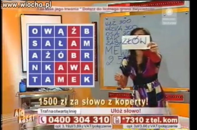 Rozwiązaniem było zwierze