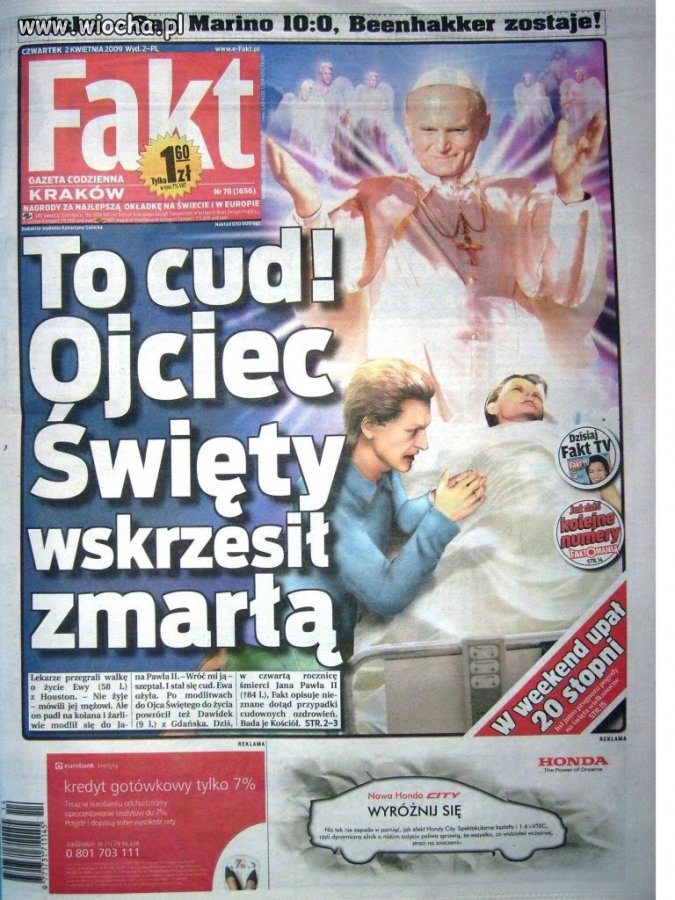 I tak jest 3:1 dla Jezusa...