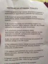 Instrukcja używania toalety