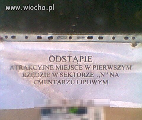 Interesujące ogłoszenie