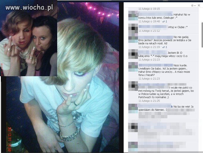 Emo chłopak i te zajeb*ste paznokcie, takich fotek