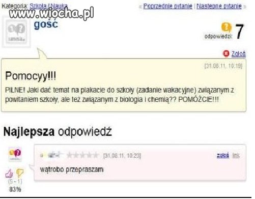 WĄTROBO PRZEPRASZAM