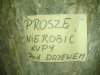 Napis mówi sam za siebie 