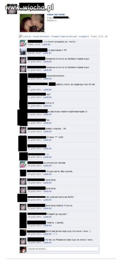 Rozmowa kilku 14-stolatek...