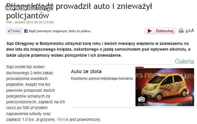 Nie bali się ekskomuniki???