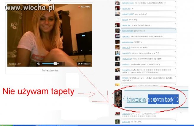 Nie używam tapety
