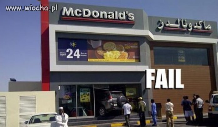 Myślał, że to Mcdrive