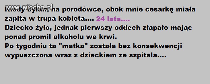 I wypuścili ją z dzieckiem...