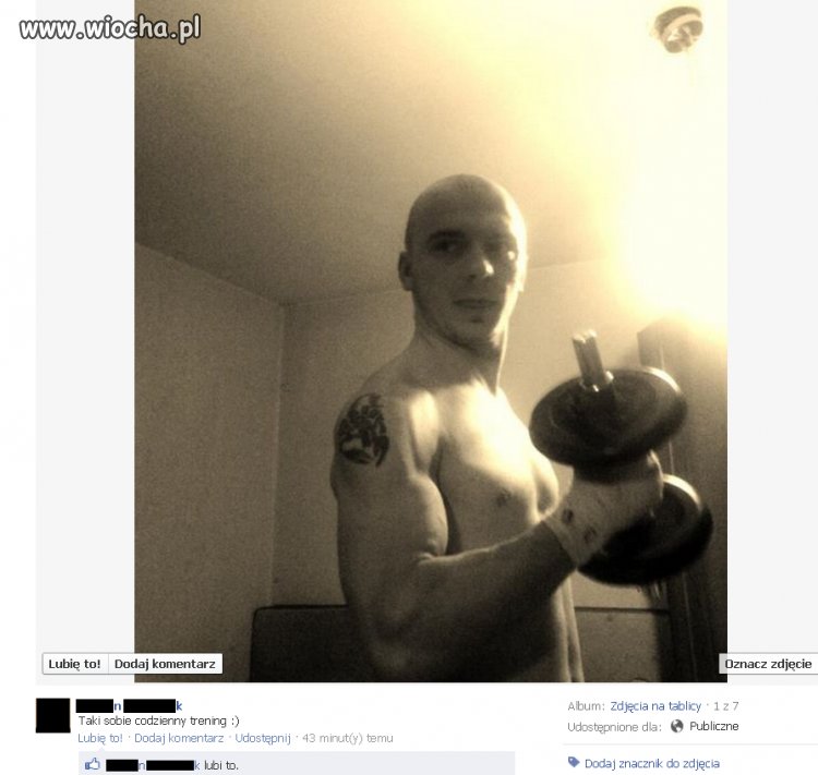 Pokażę na fejsiku zdjęcie jak pompuję...