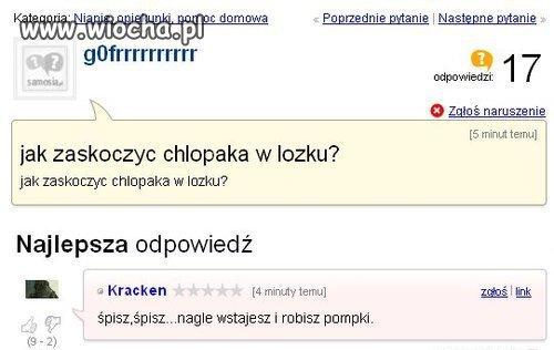 Liczy się dobra odpowiedź...