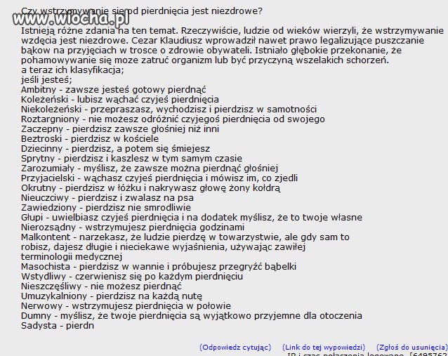 A teraz cała prawda...
