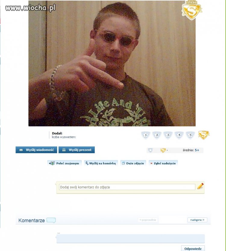 Nie wiem co chciał tym pokazać, gangsta kicz rap?
