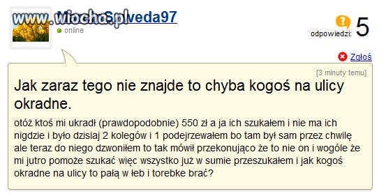 "Jak kogoś okradne na ulicy to pałą w łeb...
