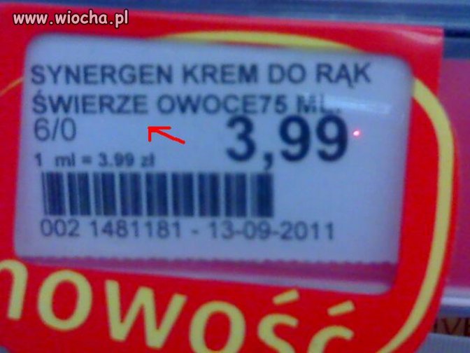 Krem do rąk ze "świerzych" owoców.